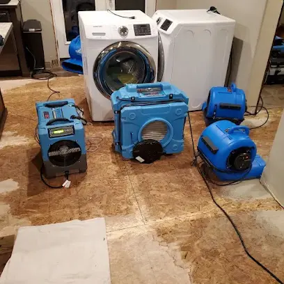 An appliance supply line leak in an Antioch, IL laundry room
