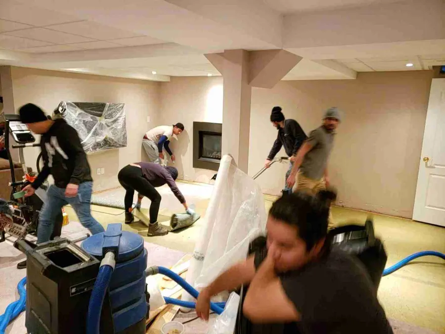Commercial water damage restoration in an Antioch, IL building